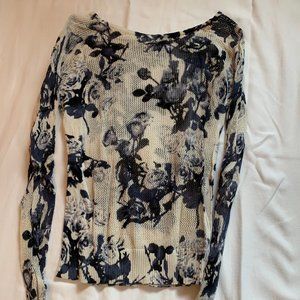 Silence and Noise Floral Print Long Sleeve